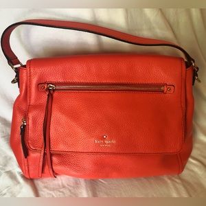 Coral Kate Spade Bag with crossbody strap